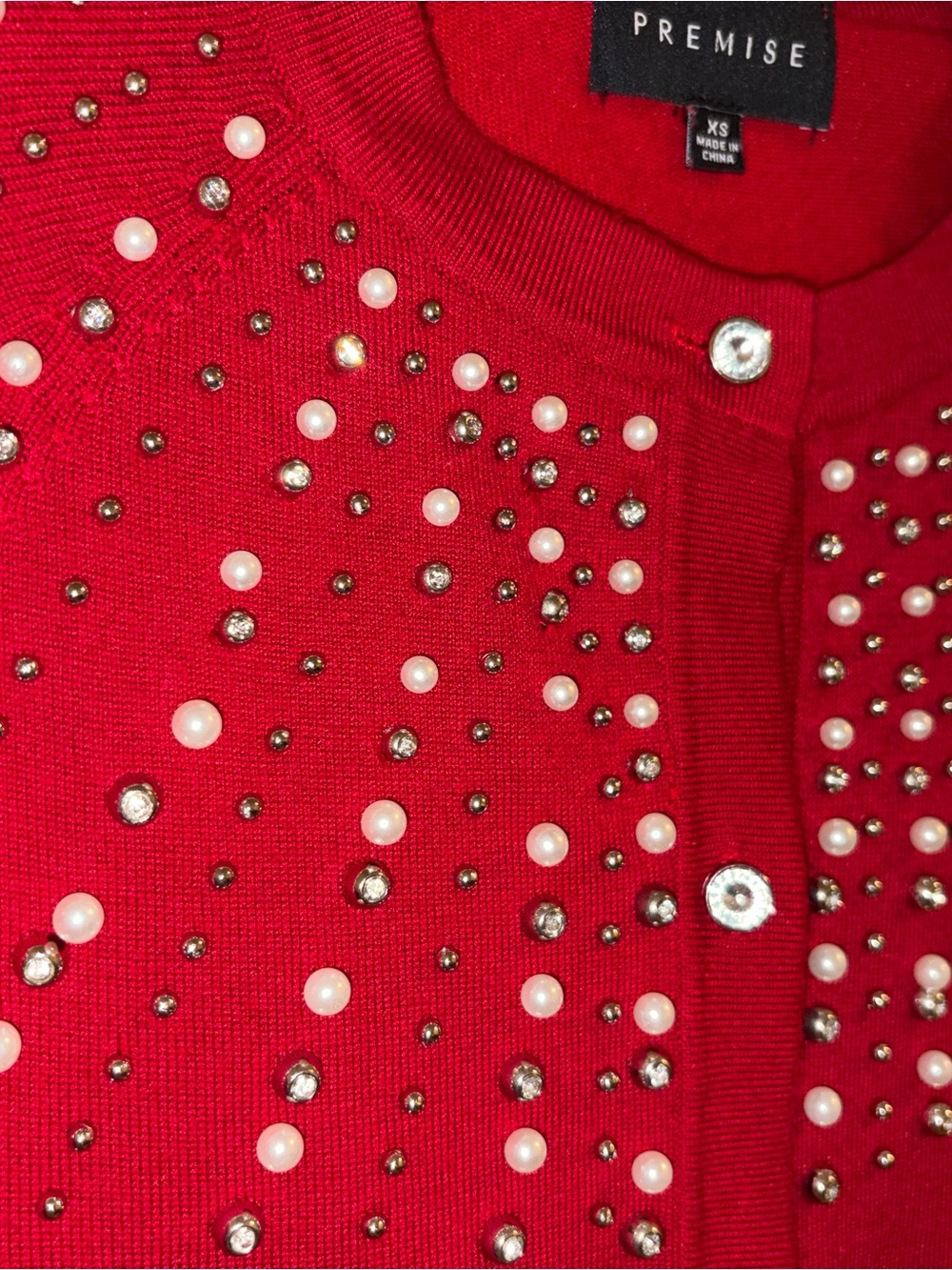 Red Cardigan - Picture 2 of 5